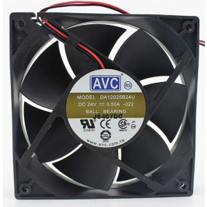 AVC DA12025B24U 24V 0.5A 2wires Cooling Fan