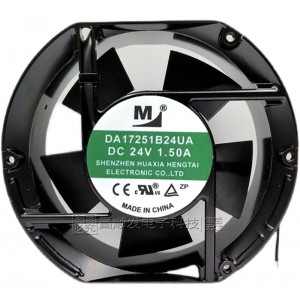 M DA17251B24UA 24V 1.3A 2wires Cooling Fan 