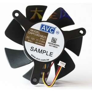 AVC DAPC0825B2S 12V 0.84A 4wires Cooling Fan 
