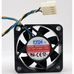 AVC DASA0515R2U 12V 0.20A 4wires cooling fan