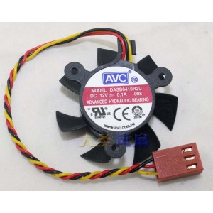 AVC DASB0410R2U 12V 0.1A 3wires Cooling Fan