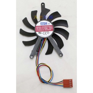 AVC DASB0810R2U 12V 0.50A 4wires Cooling Fan