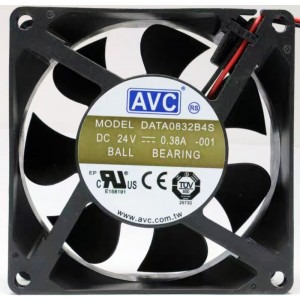 AVC DATA0832B4S 24V 0.38A 2wires Cooling Fan