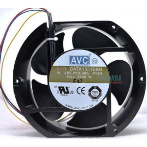 AVC DATA1551B8M 48V 0.98A 4wires Cooling Fan