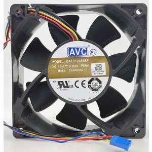 AVC DATB1238B8F 48V 0.83A 4wires cooling fan