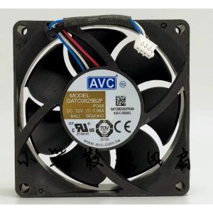 AVC DATC0825B2F 12V 0.96A 4wires Cooling Fan 