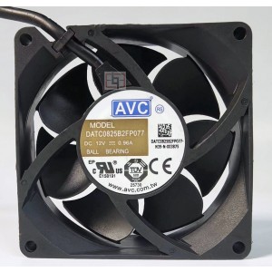 AVC DATC0825B2FP077 12V 0.96A 4wires Cooling Fan