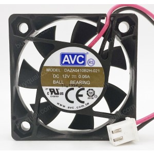 AVC DAZA0410B2H-021 12V 0.06A 2wires Cooling Fan 