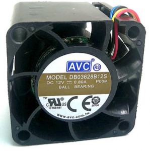 AVC DB0362812S 12V 0.80A 4wires Cooling Fan