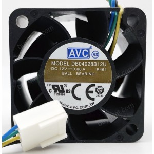 AVC DB04028B12U 12V 0.66A 4wires Cooling Fan - Picture need