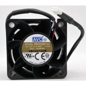 AVC DB04028B12U 12V 0.66A 4wires Cooling Fan - Picture need