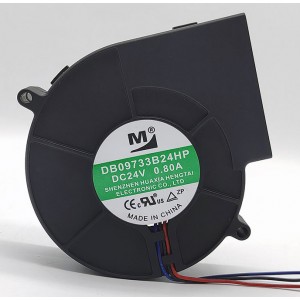 M DB09733B24HP 24V 0.8A 3wires Cooling Fan