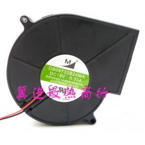 M DB09733B24MA 18V 0.30A 2wires Cooling Fan