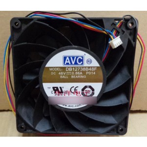AVC DB12738B48F 48V 0.86A 4wires cooling fan - New