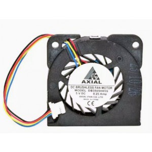 AXIAL DB3505H05S 5V 0.25A 2wires 4wires Cooling Fan