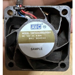 AVC DBFA0428B2UY001 12V 5A 3wires Cooling Fan 