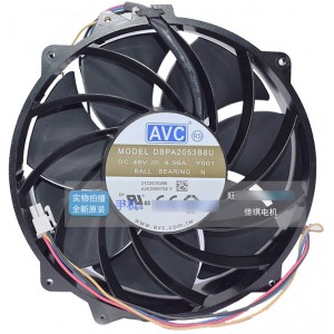 AVC DBPA2053B8U 48V 4.56A 4wires Cooling Fan
