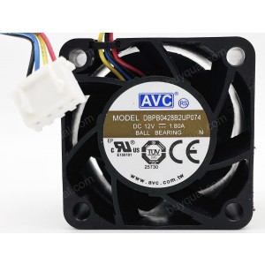 AVC AVC DBPB0428B2U DBPB0428B2UP074 12V 1.8A 4wires Cooling Fan 