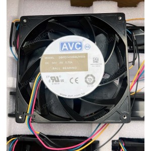 AVC DBPD1438B8UY006 48V 5.70A 4wires Cooling Fan