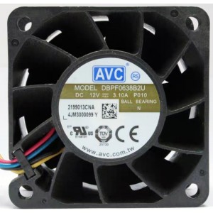 AVC DBPF0638B2U 12V 3.10A 4wires Cooling Fan