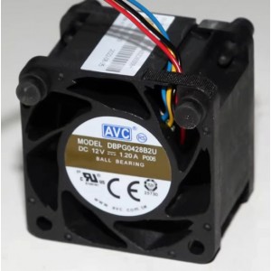 AVC DBPG0428B2U 12V 1.2A 4wires Cooling Fan