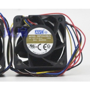 AVC DBPH0428B2S 12V 2.0A 4wires Cooling Fan