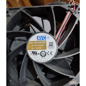 AVC DBPJ1238B4FP005 24V 0.9A 4wires Cooling Fan 