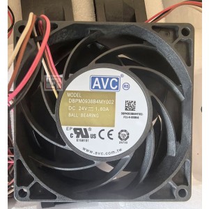 AVC DBPM0938B4MY002 24V 1.8A 4wires Cooling Fan