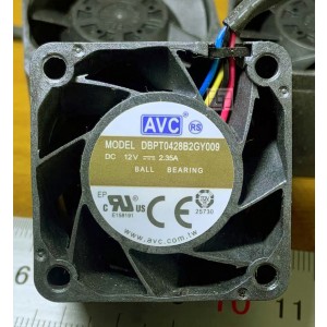AVC DBPT0428B2GY009 12V 2.35A 4wires Cooling Fan 