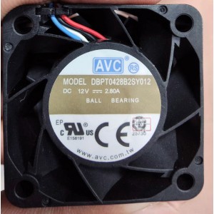 AVC DBPT0428B2SY012 12V 2.8A 4wires Cooling Fan 