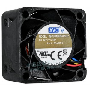 AVC DBPU0428B2UY032 12V 3.5A 4wires Cooling Fan