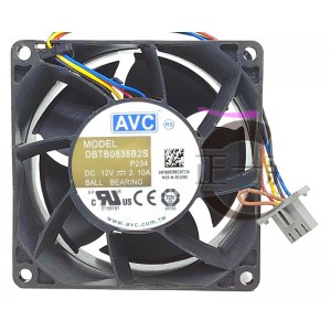 AVC DBT0838B2S 12V 2.10A 4wires Cooling Fan 