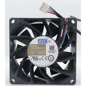 AVC DBTA0825B4UP112 24V 0.27A 4wires Cooling Fan