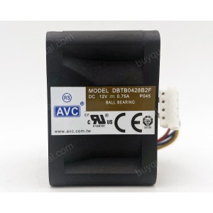 AVC DBTB0428B2F 12V 0.75A 4wires Cooling Fan - Original New