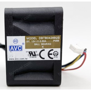 AVC DBTB0428B2S 12V 0.50A 4wires cooling fan - Original New