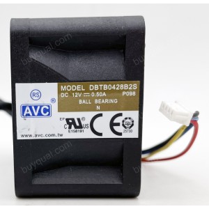 AVC DBTB0428B2S DBTB0428B2SP376 12V 0.50A 4wires cooling fan - Picture need