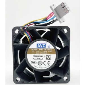 AVC DBTC0638B2S 12V 1.85A 4wires cooling fan - Picture need