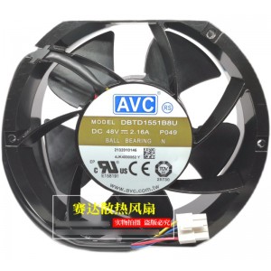 AVC DBTD1551B8U 46V 2.18A 4wires cooling fan - Original New