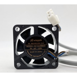 Ruiapple DC3010HB24 24 0.08A 2wires Cooling Fan