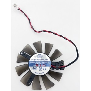 ZOTAC 6010 DF0601012SEG2C : 12V 0.24A 2wires cooling fan