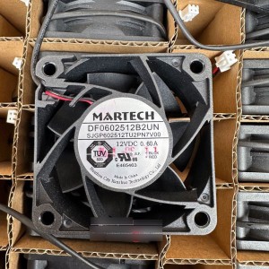 Martech DF0602512B2UN 12V 0.6A 2wires Cooling Fan 