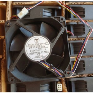 PEERLESS Motors DF1238B24L 24V 0.22A 4wires Cooling Fan 