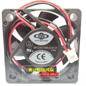 TOP MOTOR DF125015SM-A 12V 0.2A 2wires Cooling Fan