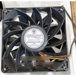 PEERLESS Motors DF1438B24V 24V 2.10A 3wires Cooling Fan 