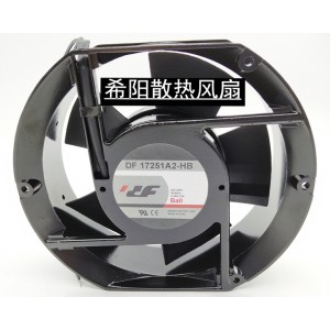 BQ DF17251A2-HB 220V-240V 0.26A/0.33A 2wires Cooling Fan