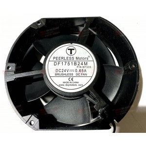 PEERLESS Motors DF1751B24M 24V 0.65A 2wires Cooling Fan 
