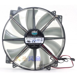 COOLER MASTER DF2303012SELN 12V 0.30A 3wires Cooling Fan