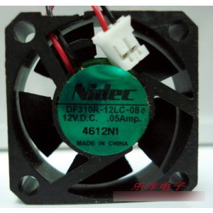 NIDEC DF310R-12LC-08 12V 0.05A 2wires Cooling Fan