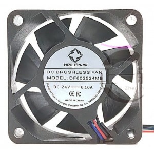 HX-FAN DF602524MB 12V 0.10A 3wires Cooling Fan