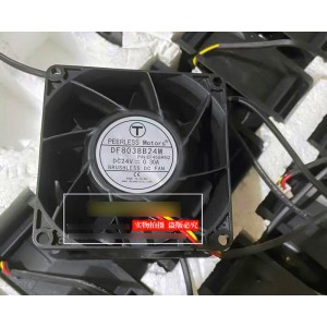 BQ DF8038B24M 24V 0.3A 3wires Cooling Fan